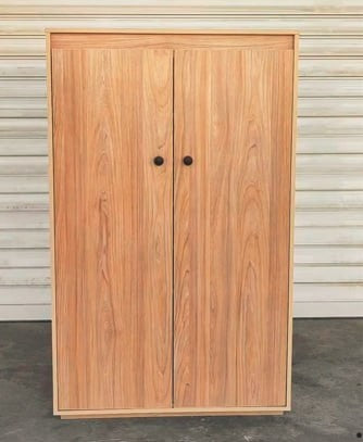Shoe Armoire with Rotating Shelves