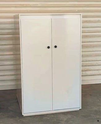 Shoe Armoire with Rotating Shelves