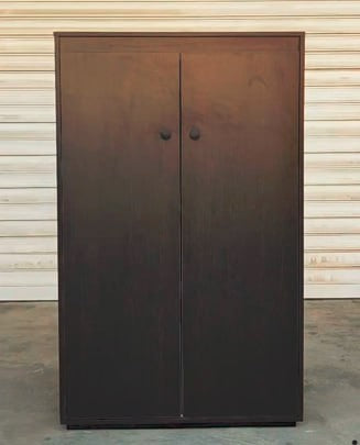 Shoe Armoire with Rotating Shelves
