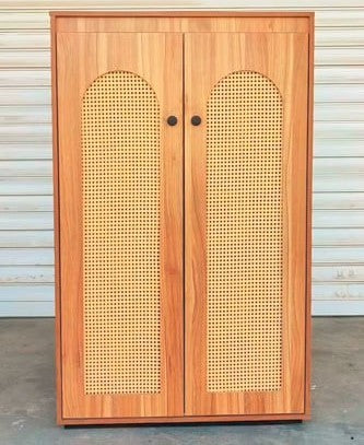 Shoe Armoire with Rotating Shelves